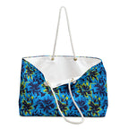 Black Light Hibiscus Weekender Bag