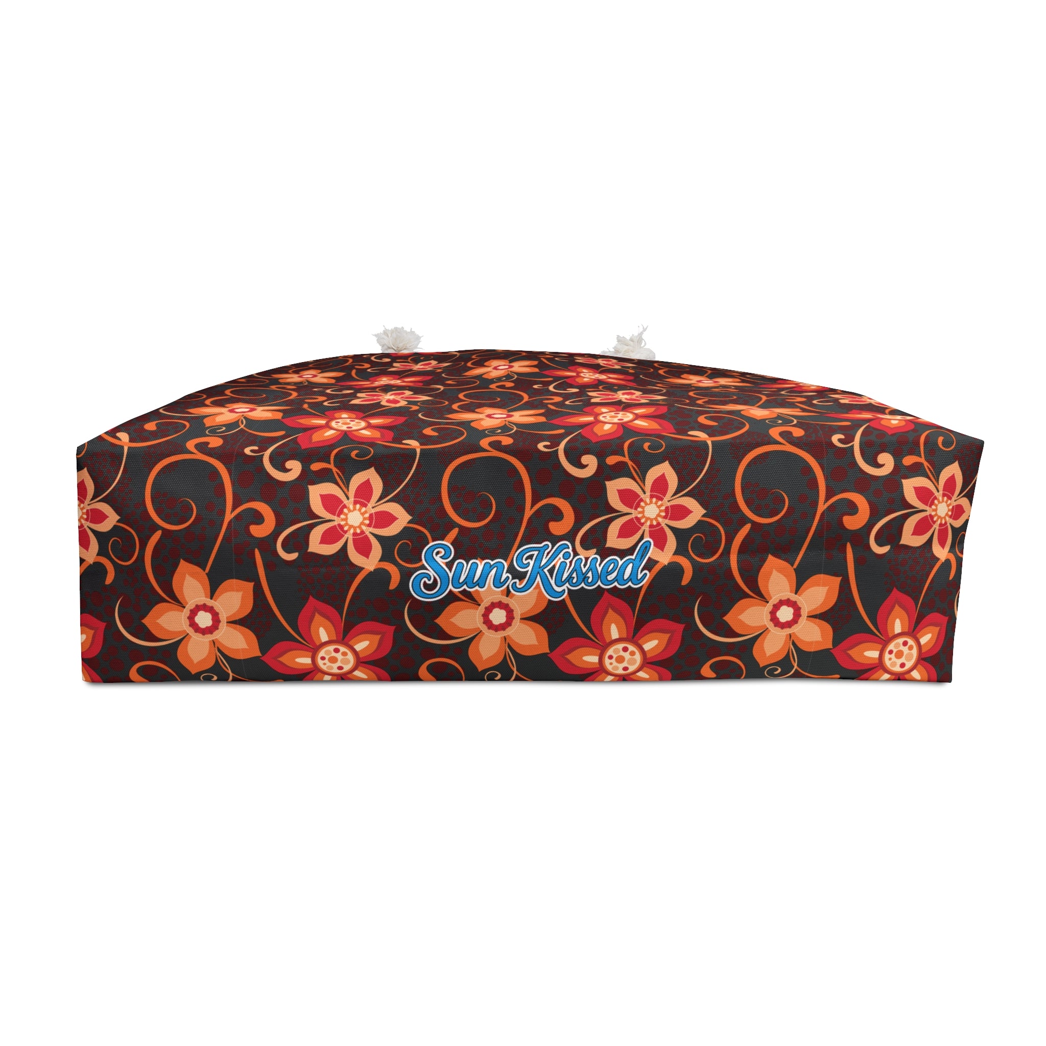 Orange Sunset Botanicals Weekender Bag