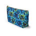 Black Light Hibiscus Cosmetic Bag