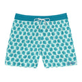 Blue Monstera Floral Swim Trunks