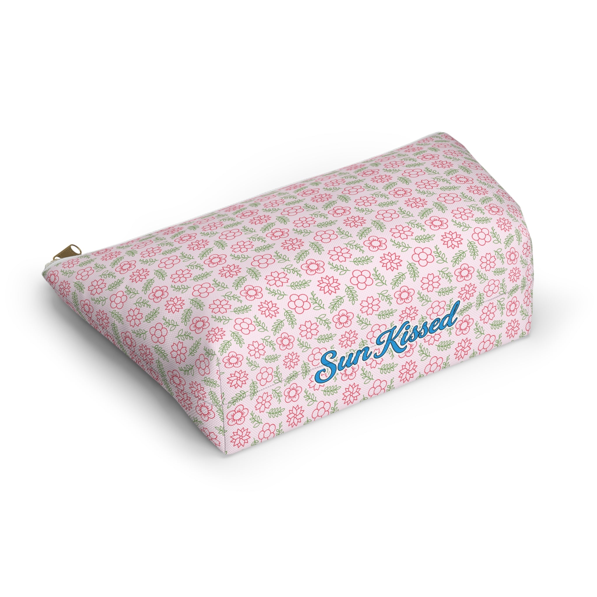 Spring Silhouette Floral Cosmetic Bag