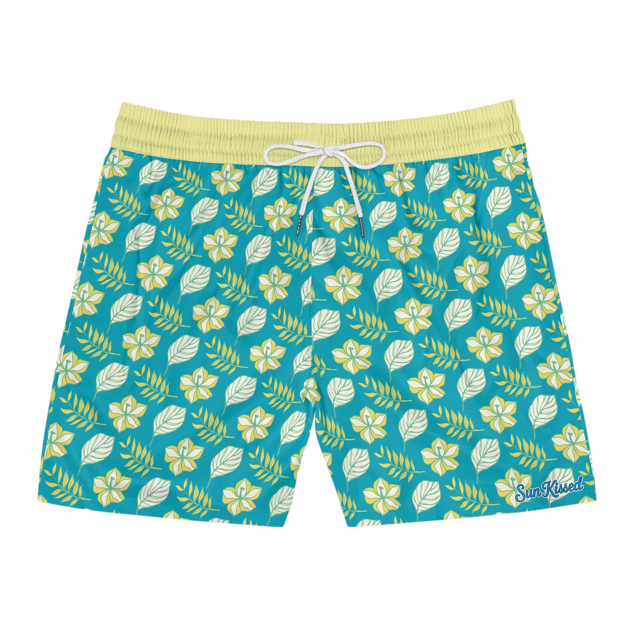 Tropical Island Leaves Swim Trunks