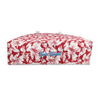 Red and White Hibiscus Floral Weekender Bag