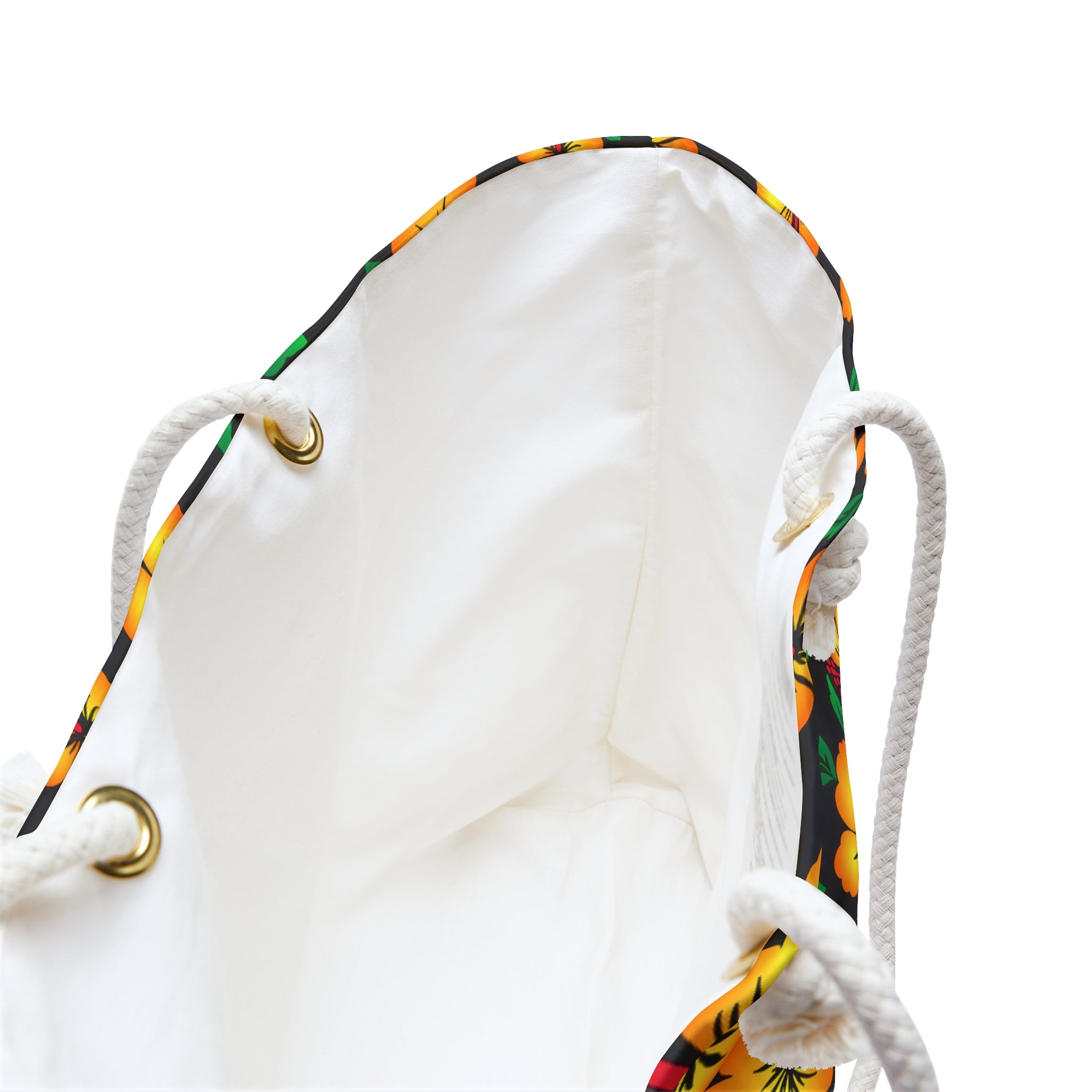 Tropical Gardens on Black Weekender Bag