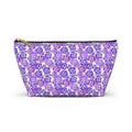 Shades of Purple Hibiscus Flower Cosmetic Bag