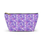 Shades of Purple Hibiscus Flower Cosmetic Bag
