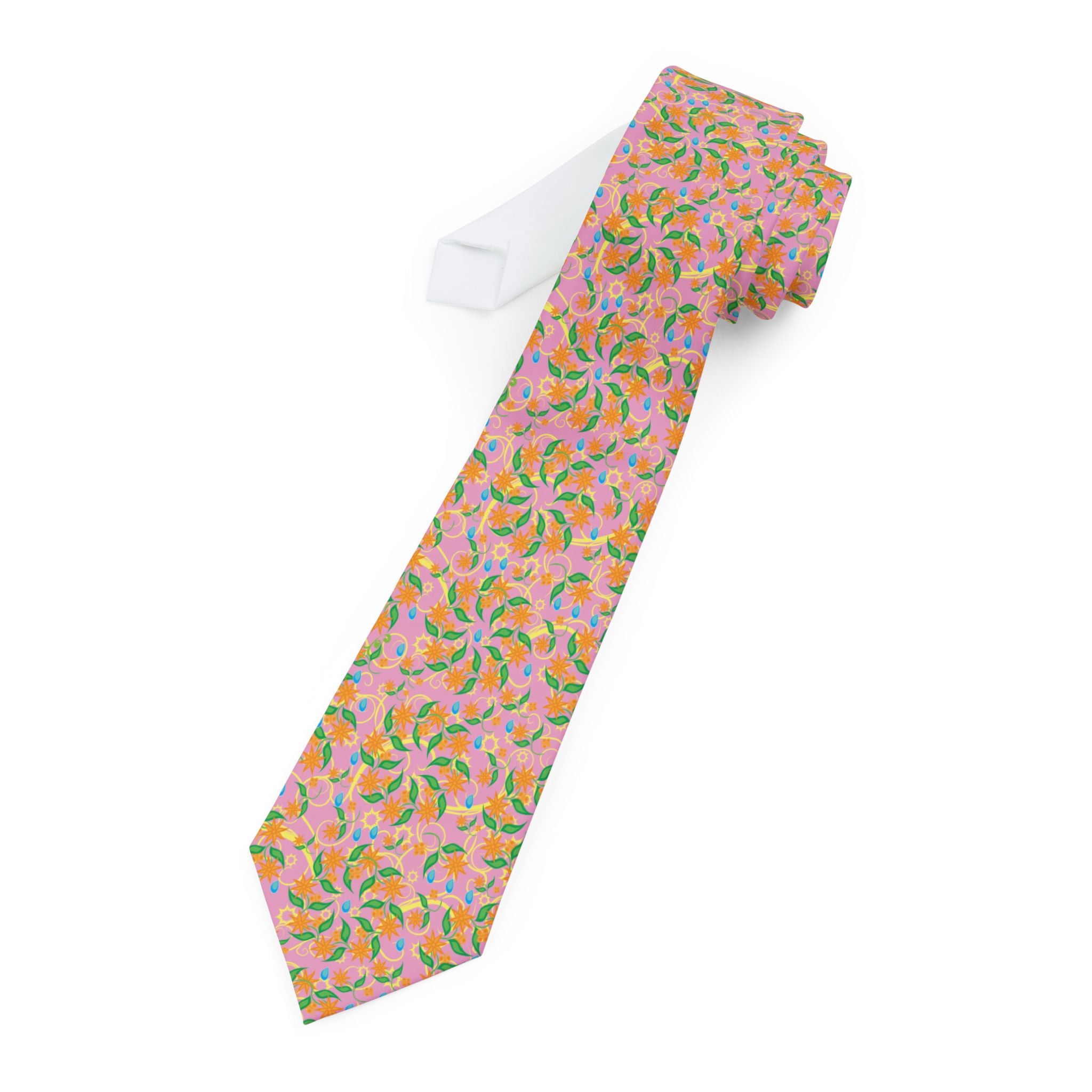 Blooming Floral Pinwheels Mens Necktie