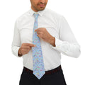 Character Autographs on Blue Mens Necktie