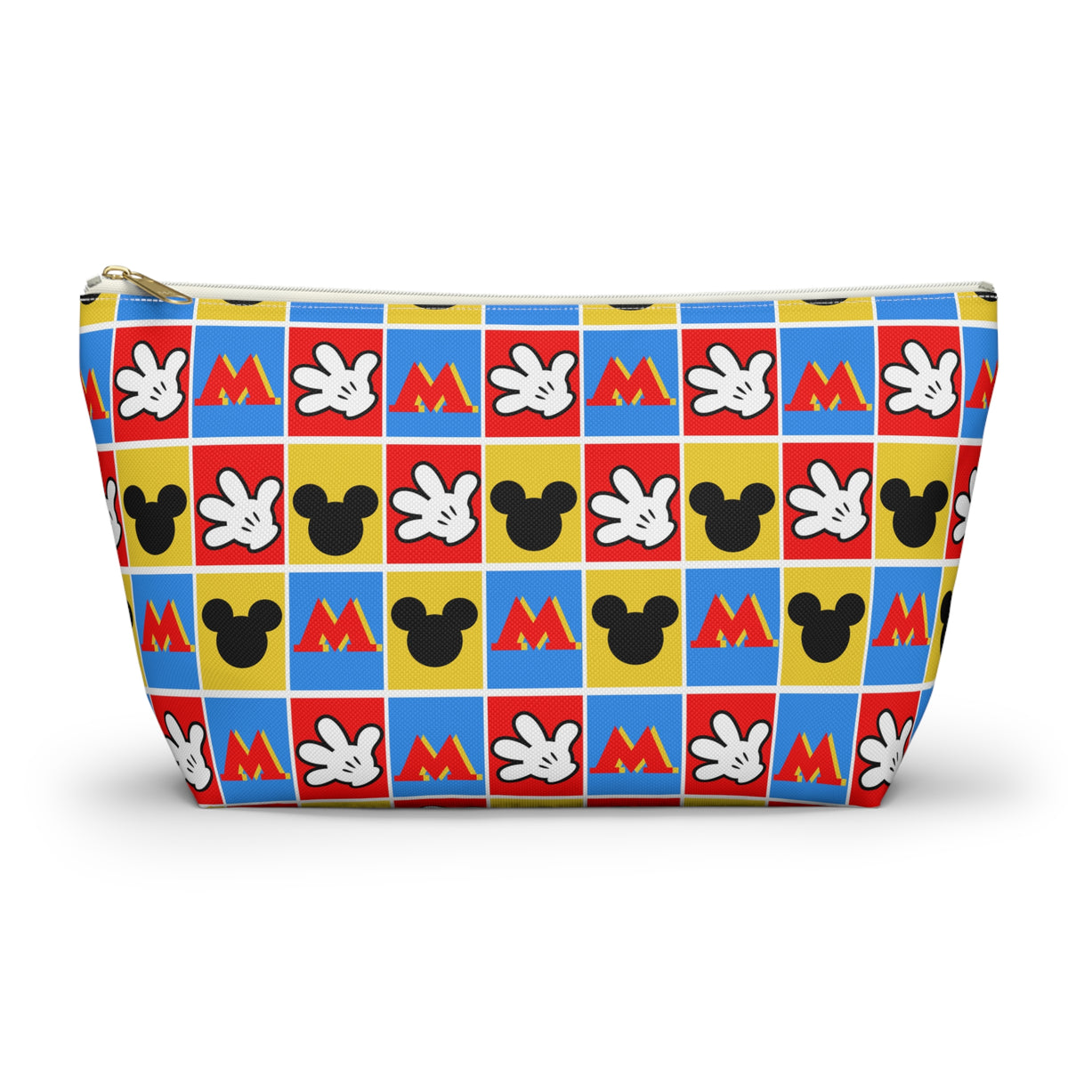 Checkerboard Mickey Hands Cosmetic Bag