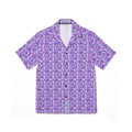 Shades of Purple Hibiscus Flower Hawaiian Shirt