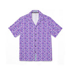 Shades of Purple Hibiscus Flower Hawaiian Shirt