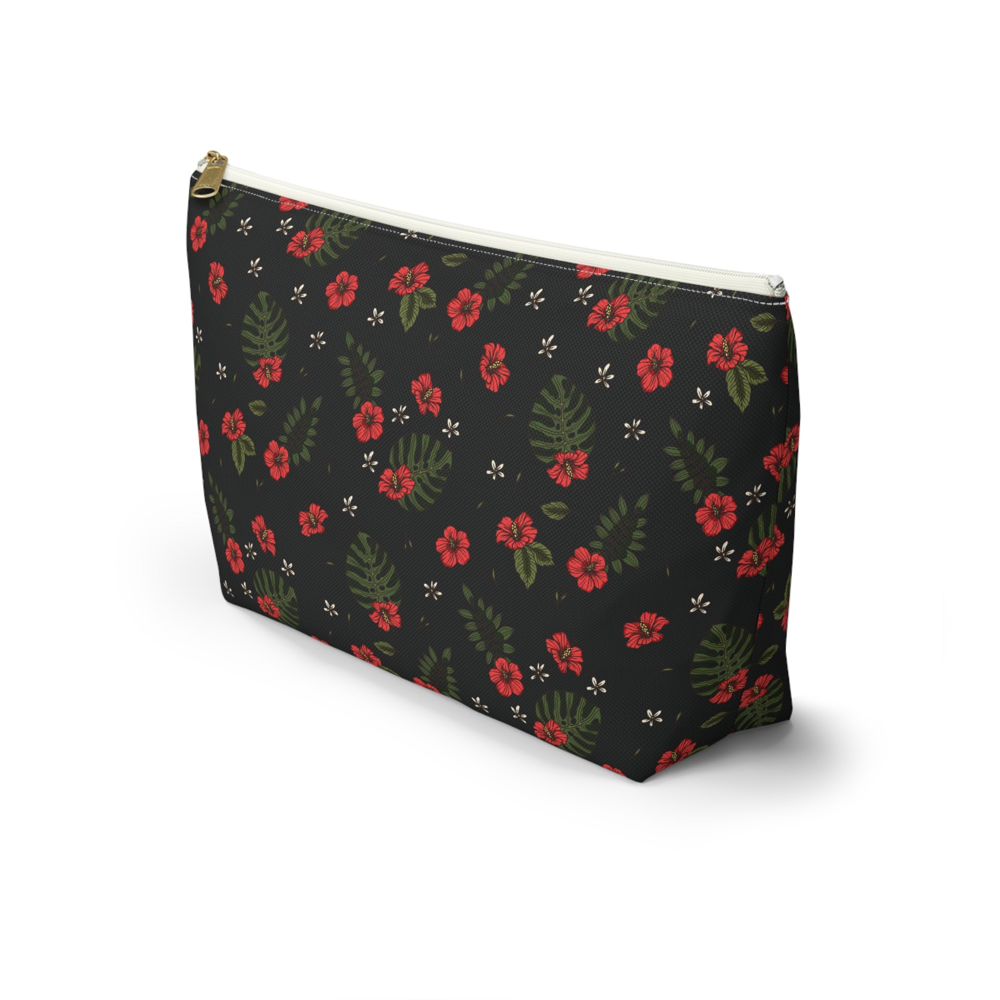 Night Sky Hibiscus Cosmetic Bag