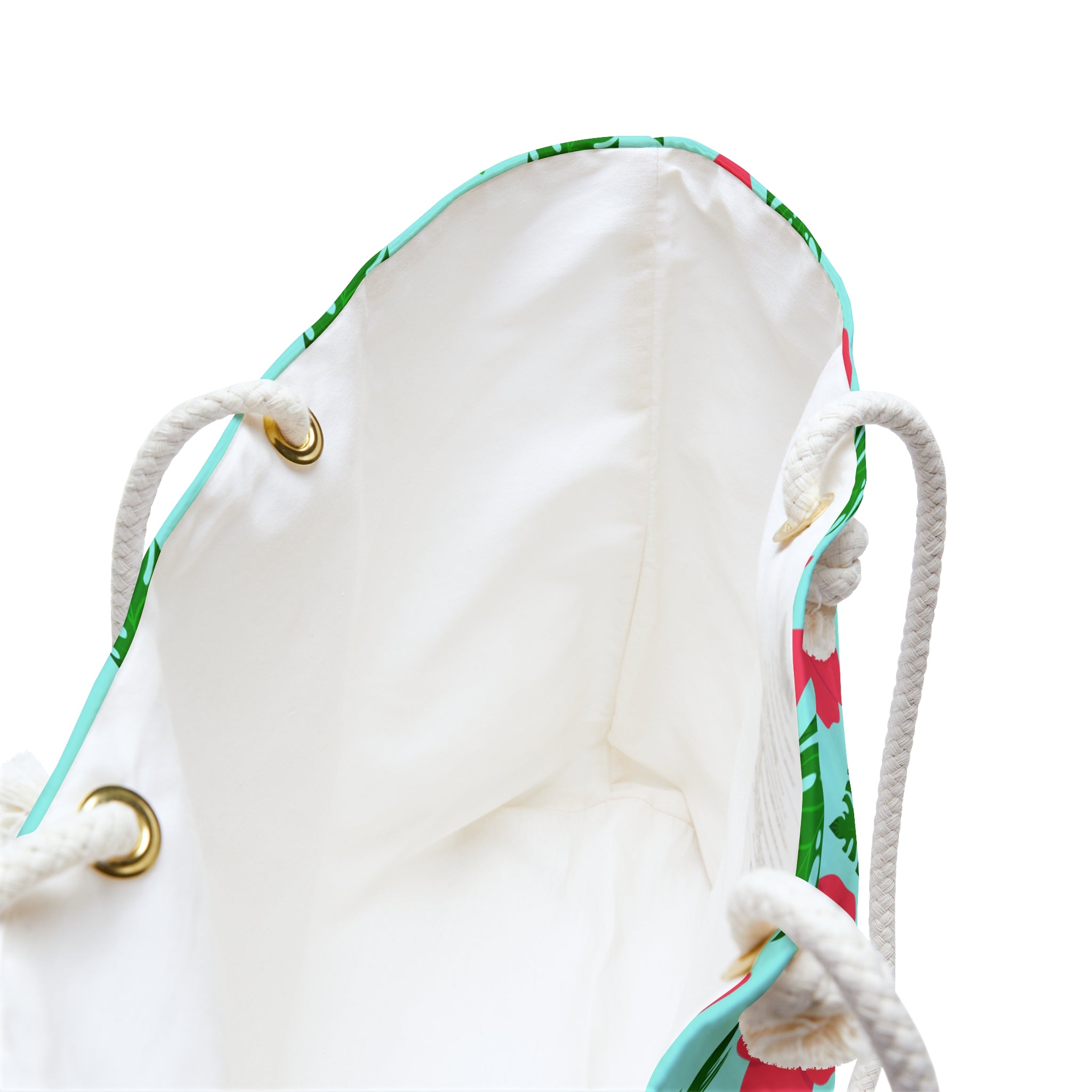 Monstera Leaf Hibiscus Weekender Bag