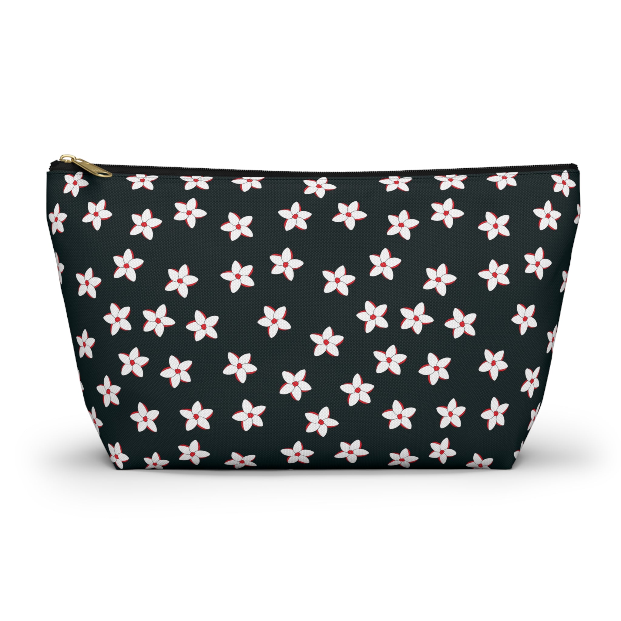 Flowering Daisies Floral Cosmetic Bag