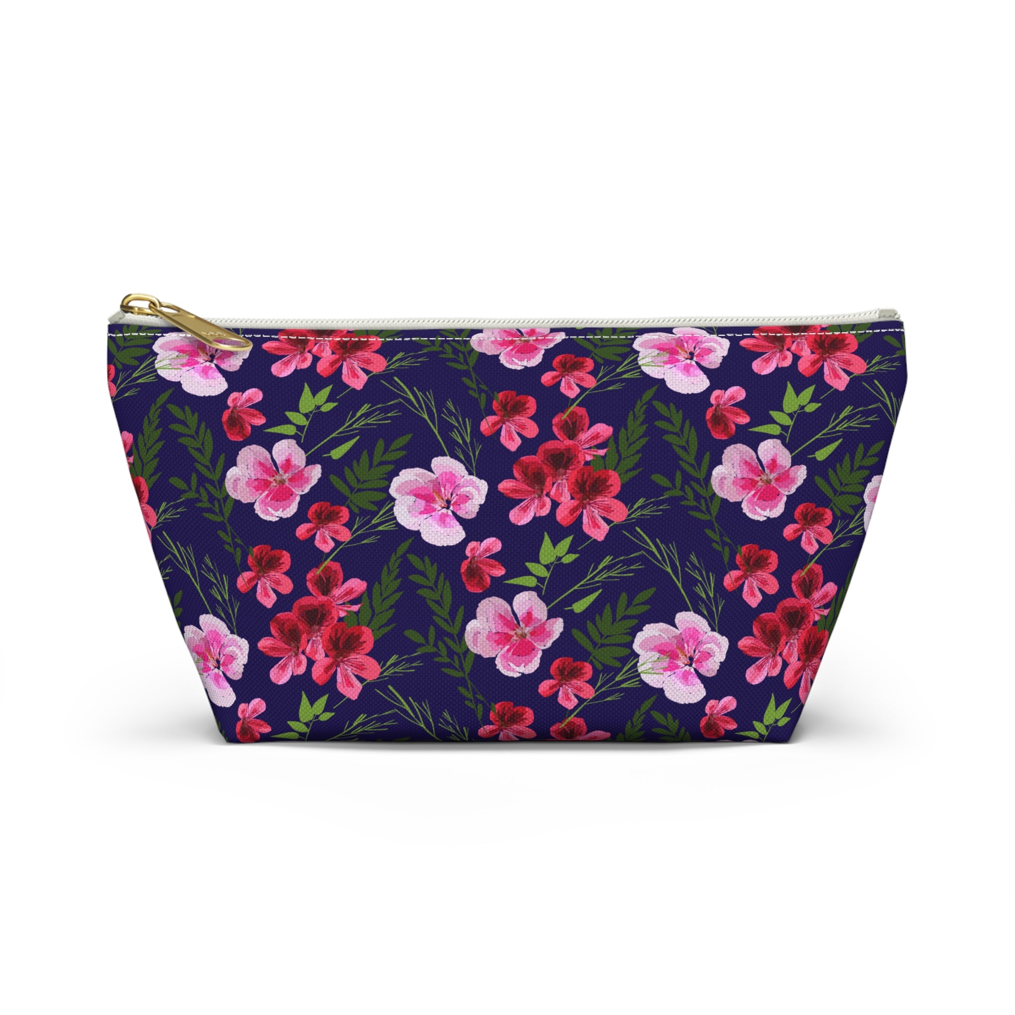 Painted Floral Arrangement Cosmetic Bag