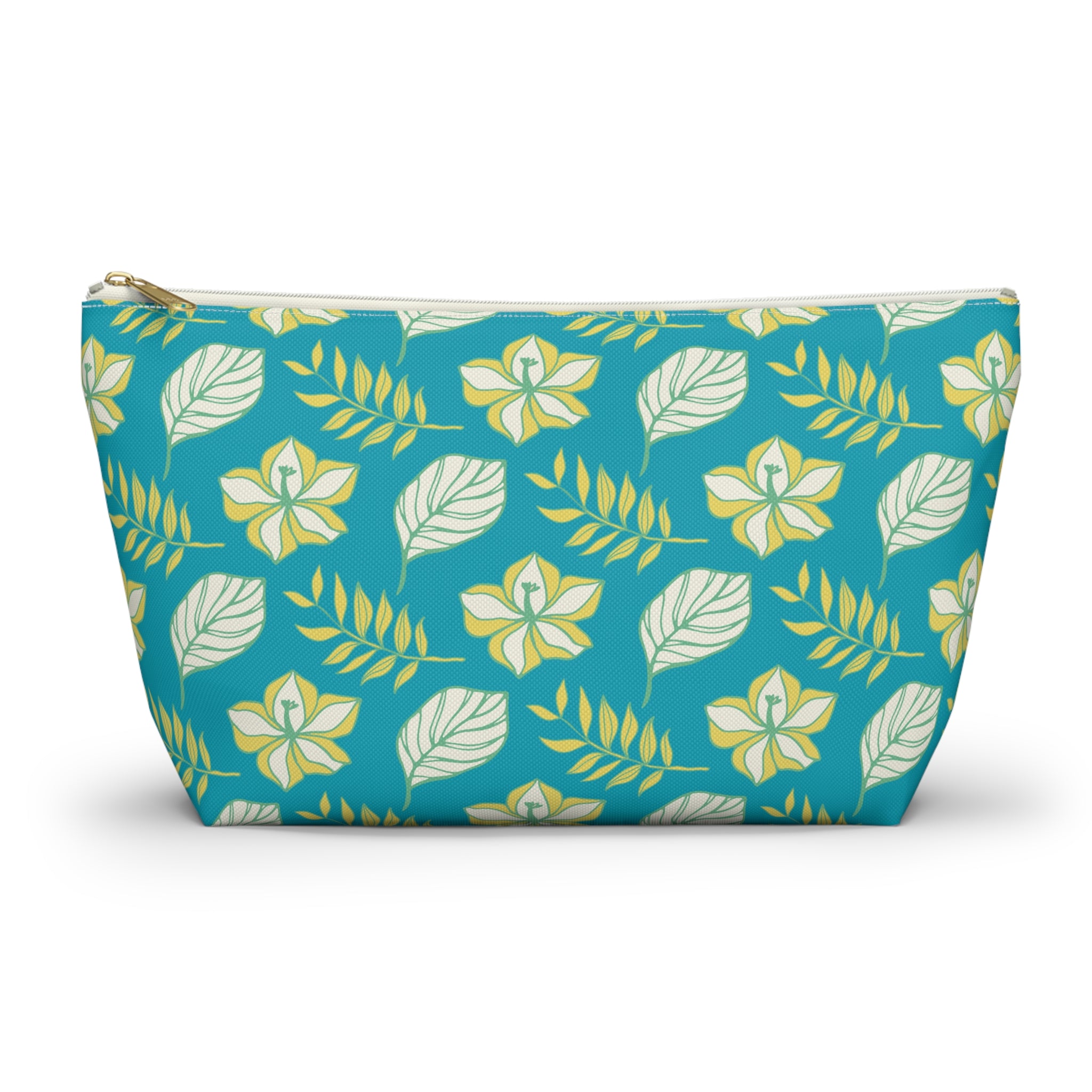 Tropical Island Leaves Cosmetic Bag