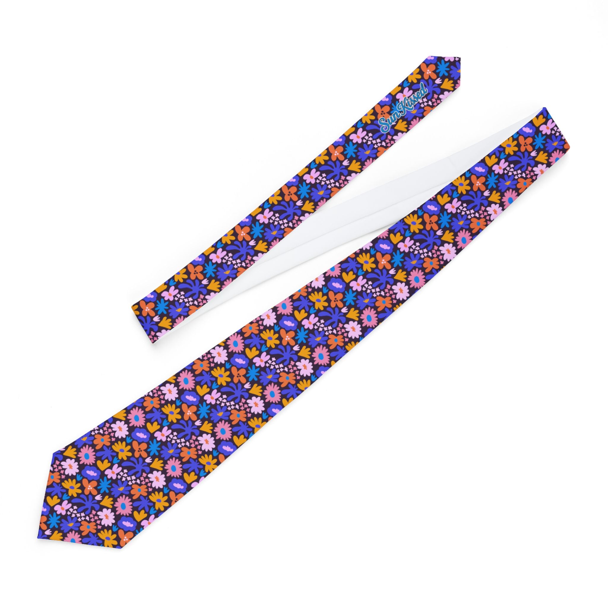 Hand Drawn Meadow Mens Necktie