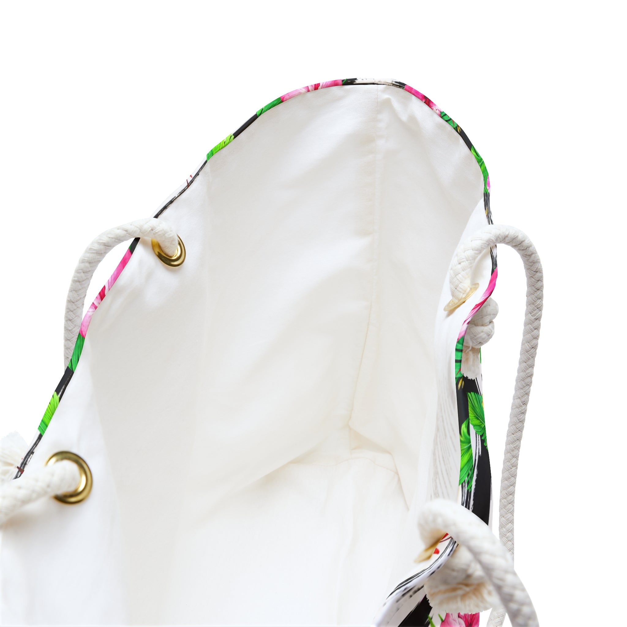 Zebra Hibiscus Floral Weekender Bag