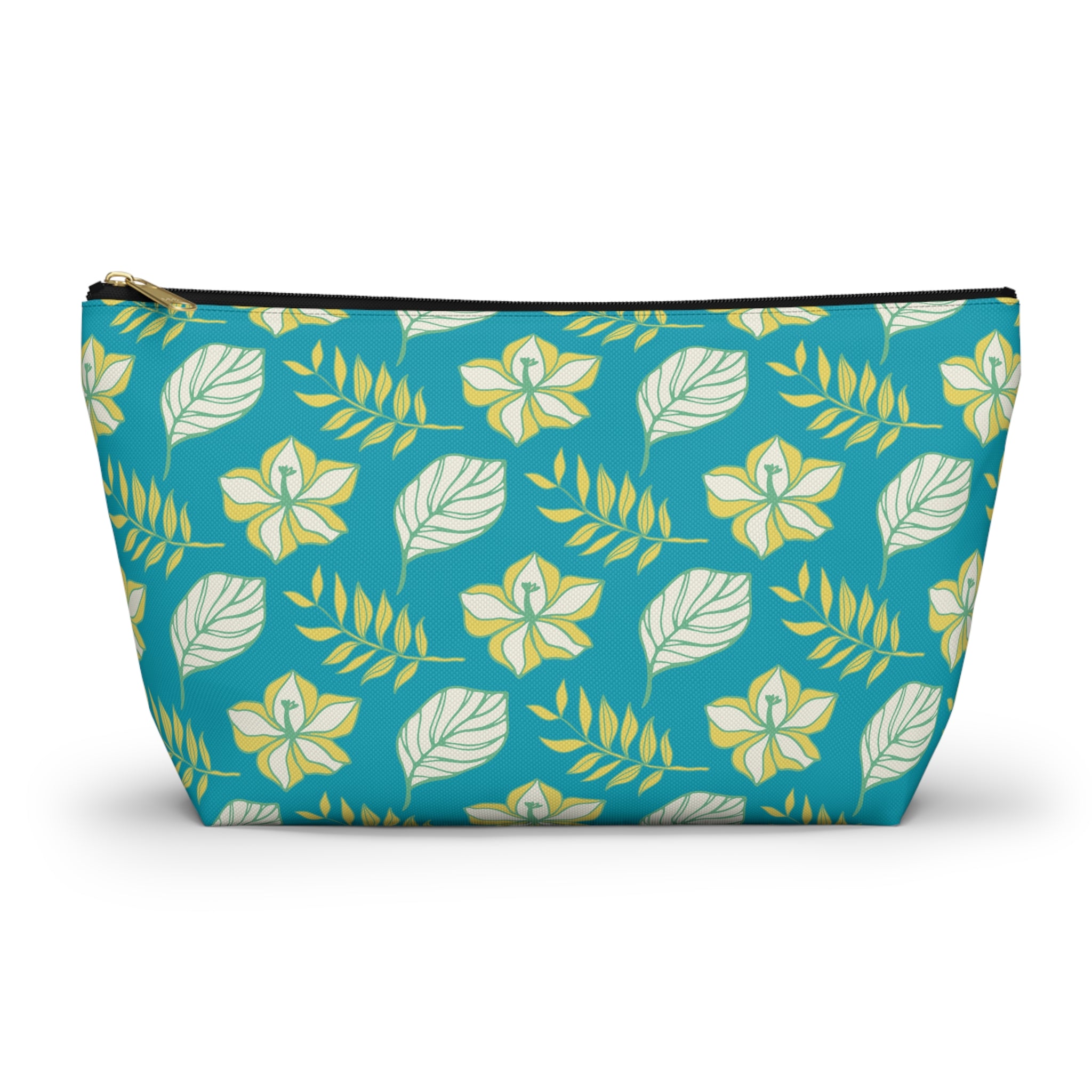 Tropical Island Leaves Cosmetic Bag