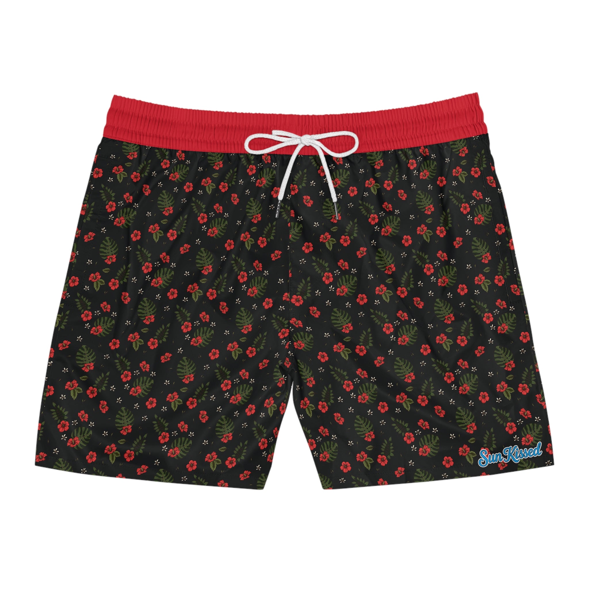 Night Sky Hibiscus Swim Trunks