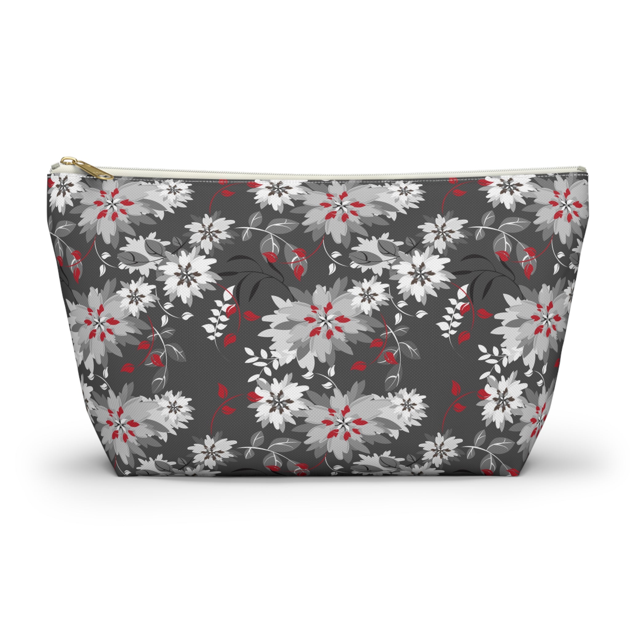Grey Gardens Floral Cosmetic Bag