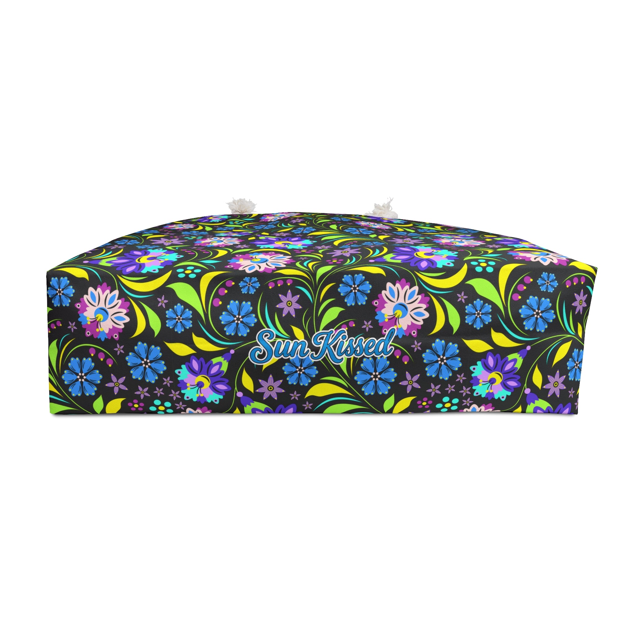Neon Night Blooms Weekender Bag