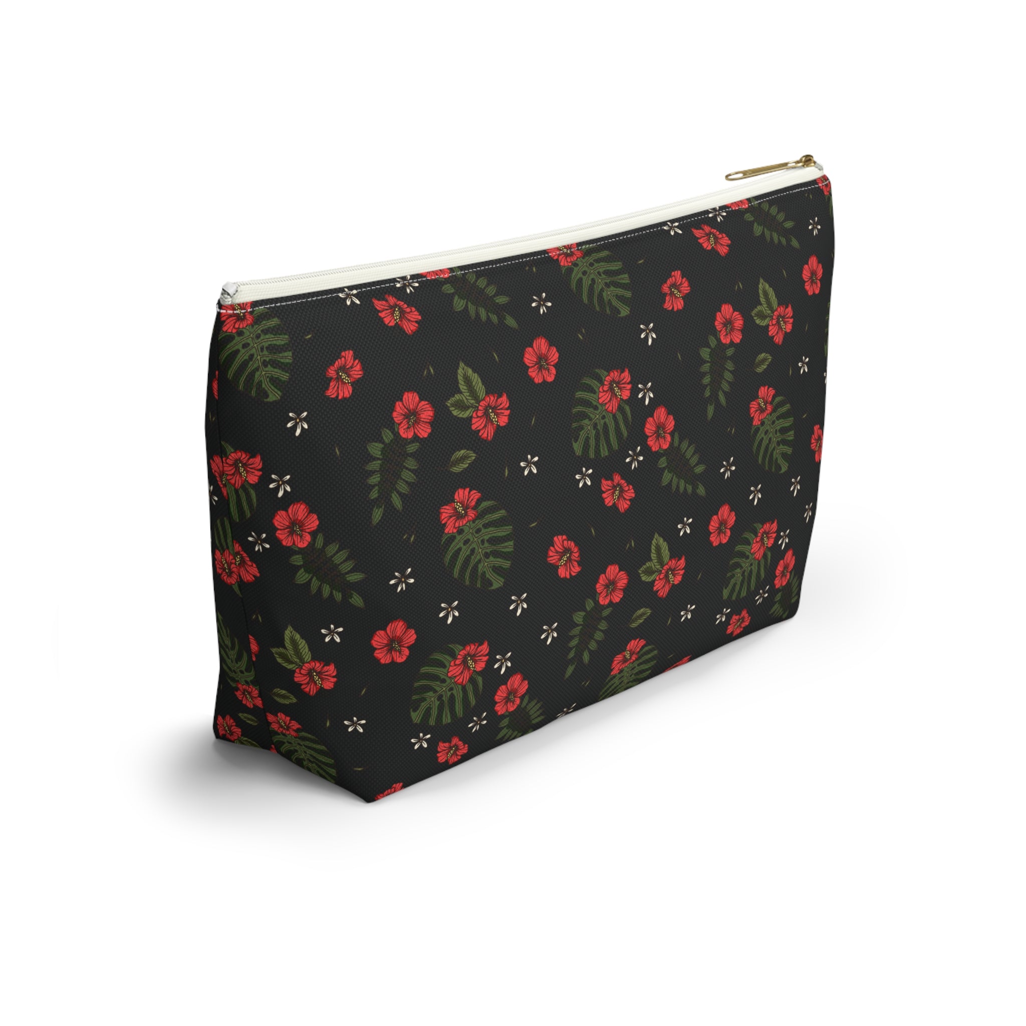 Night Sky Hibiscus Cosmetic Bag