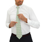 Plumeria Flowers Mens Necktie