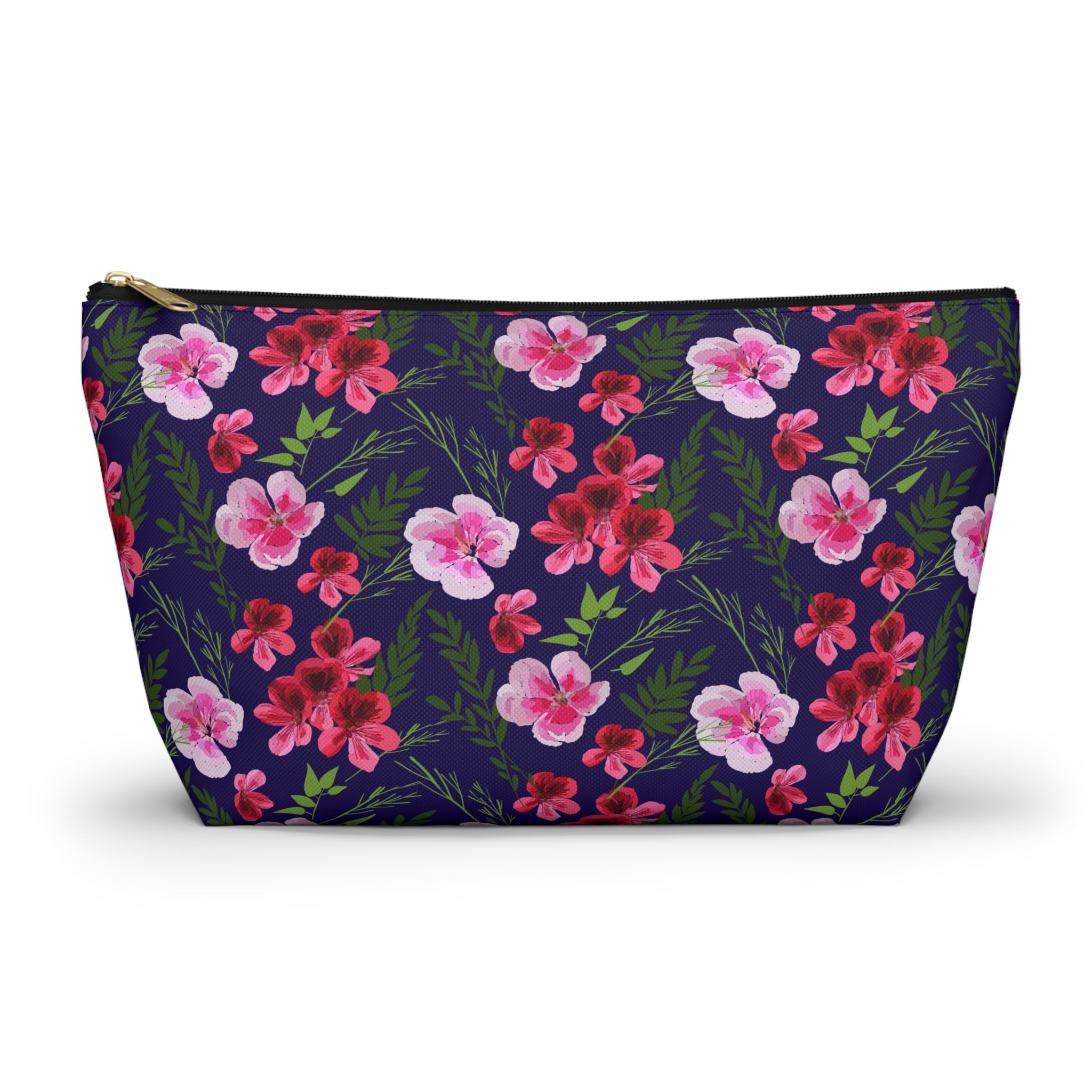Painted Floral Arrangement Cosmetic Bag