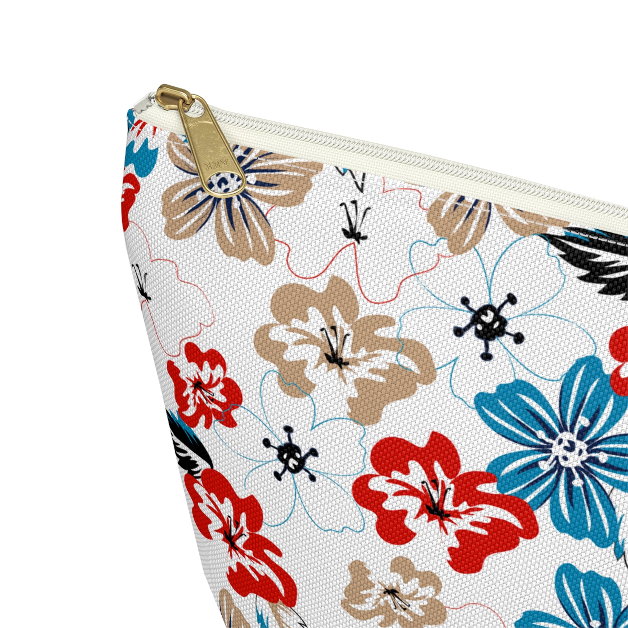 Floating Blooms Floral Cosmetic Bag