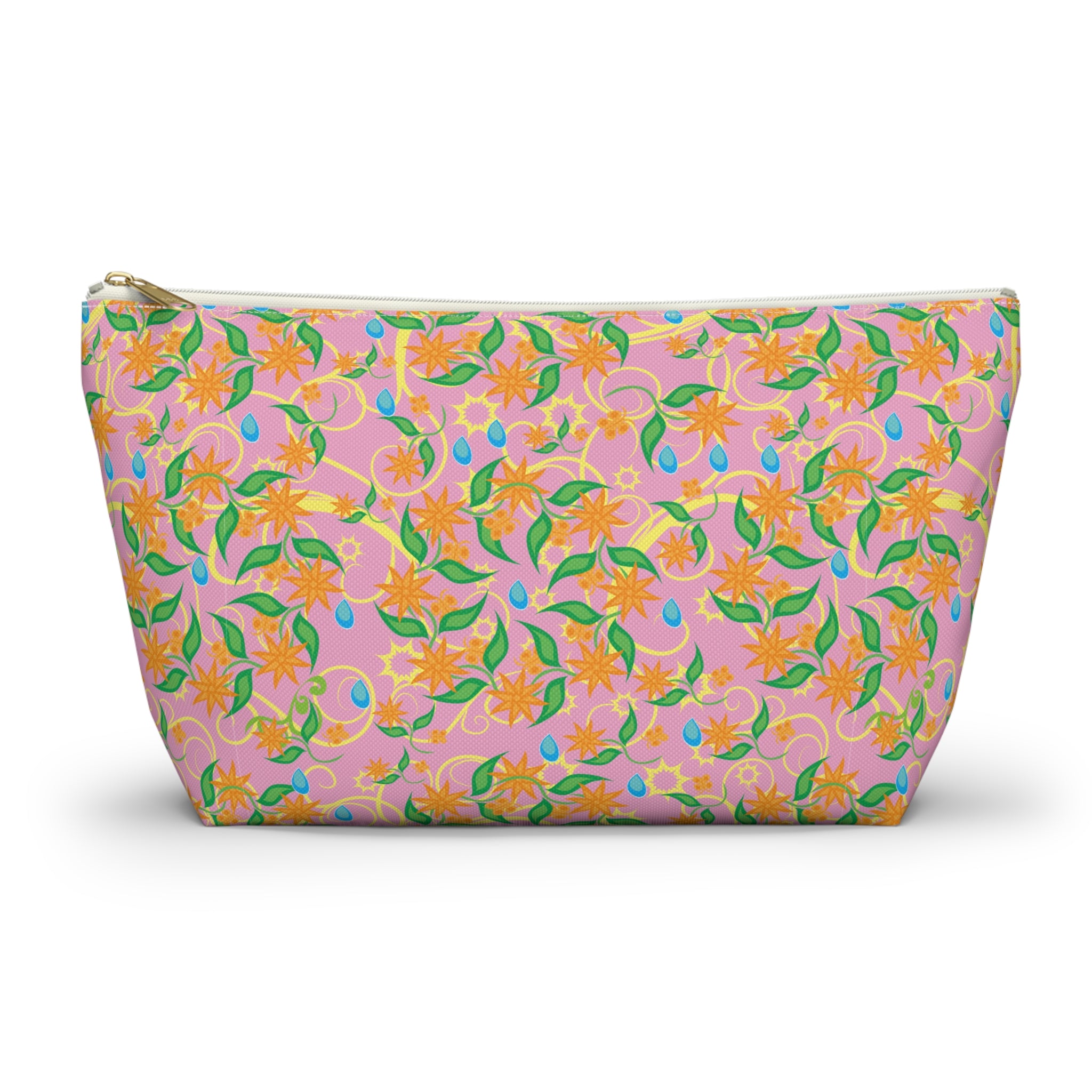Blooming Floral Pinwheels Cosmetic Bag
