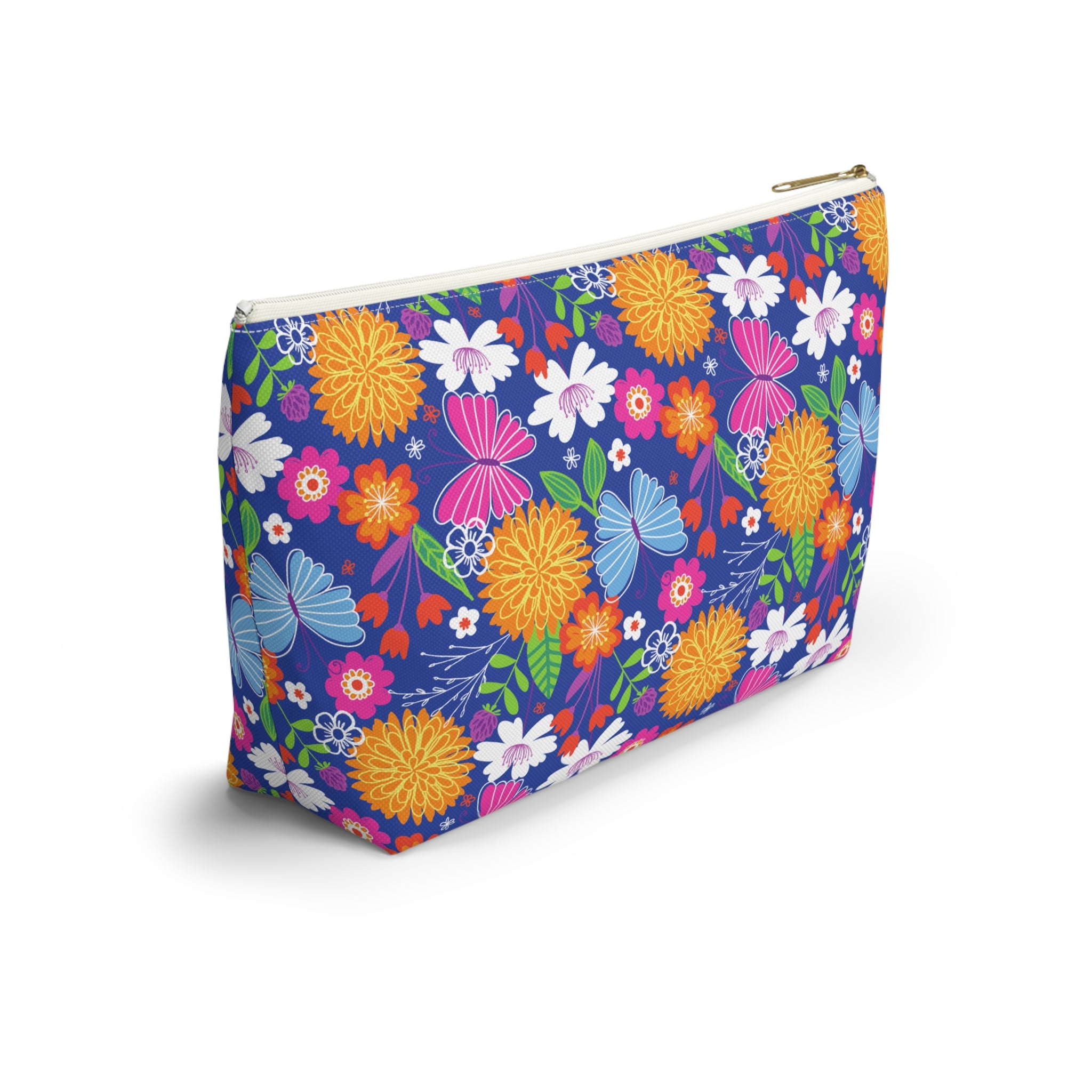 Retro Tropical Butterfly Cosmetic Bag