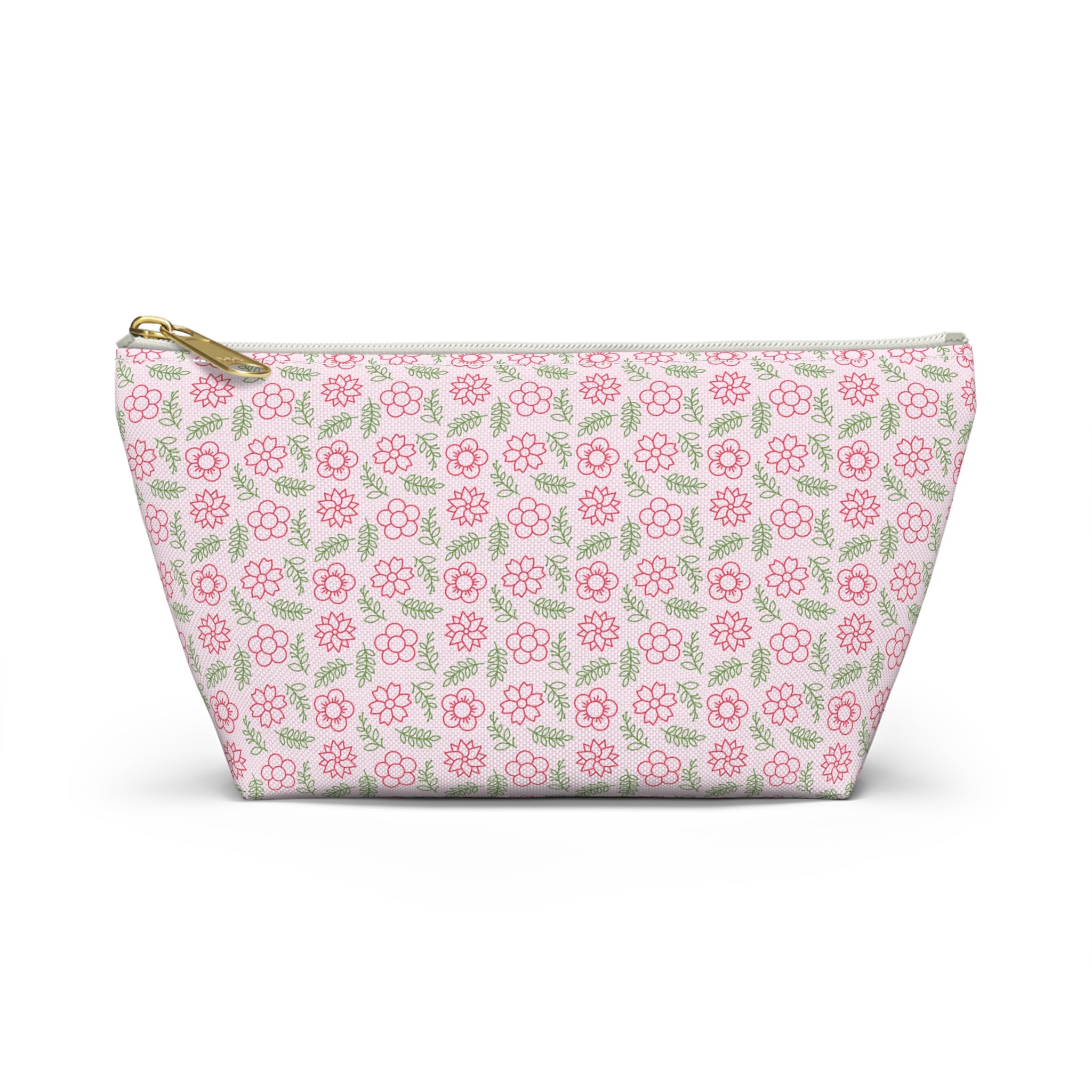 Spring Silhouette Floral Cosmetic Bag