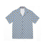 Blue Checkerboard Donald Hawaiian Shirt