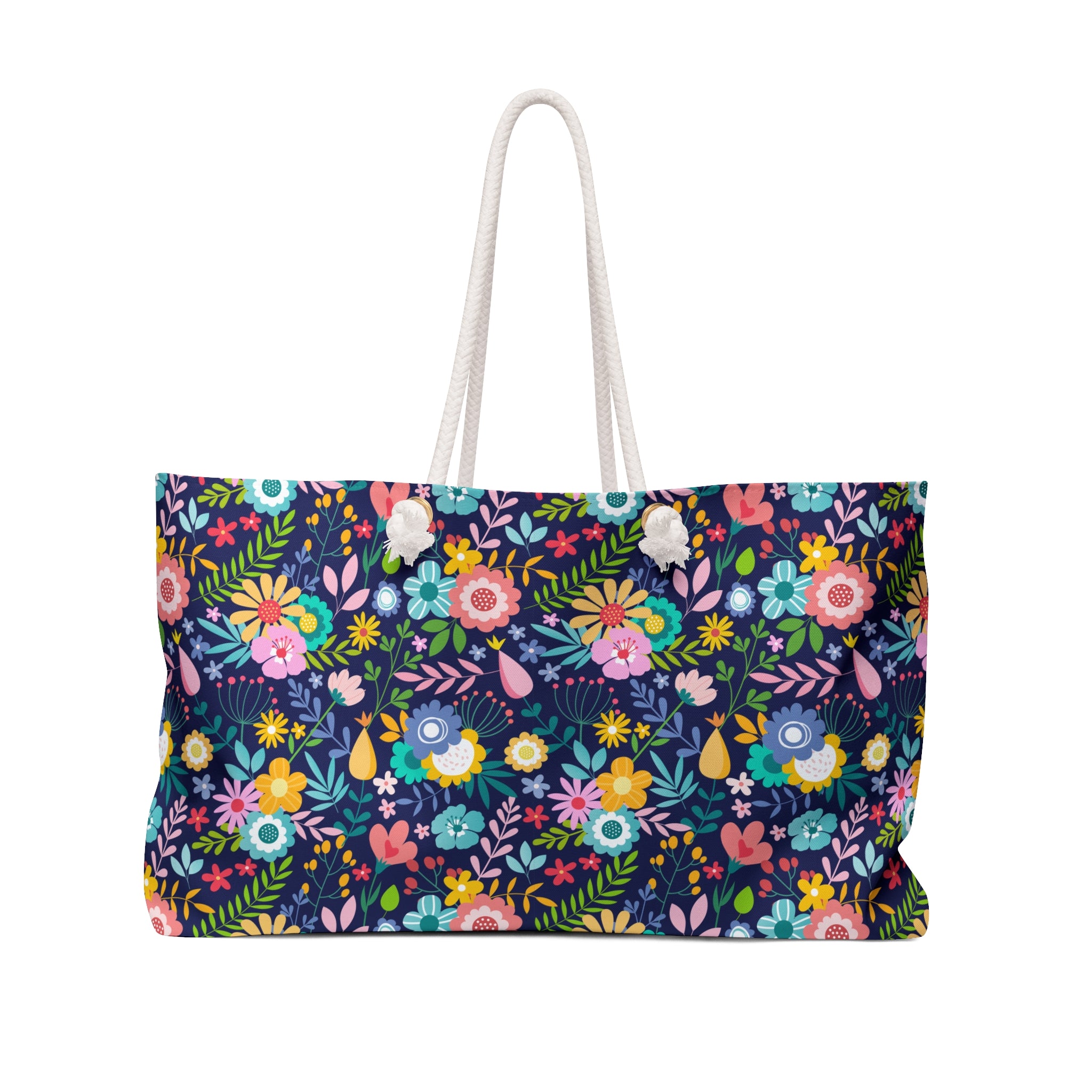 Floral Night Bouquet Weekender Bag