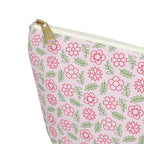 Spring Silhouette Floral Cosmetic Bag