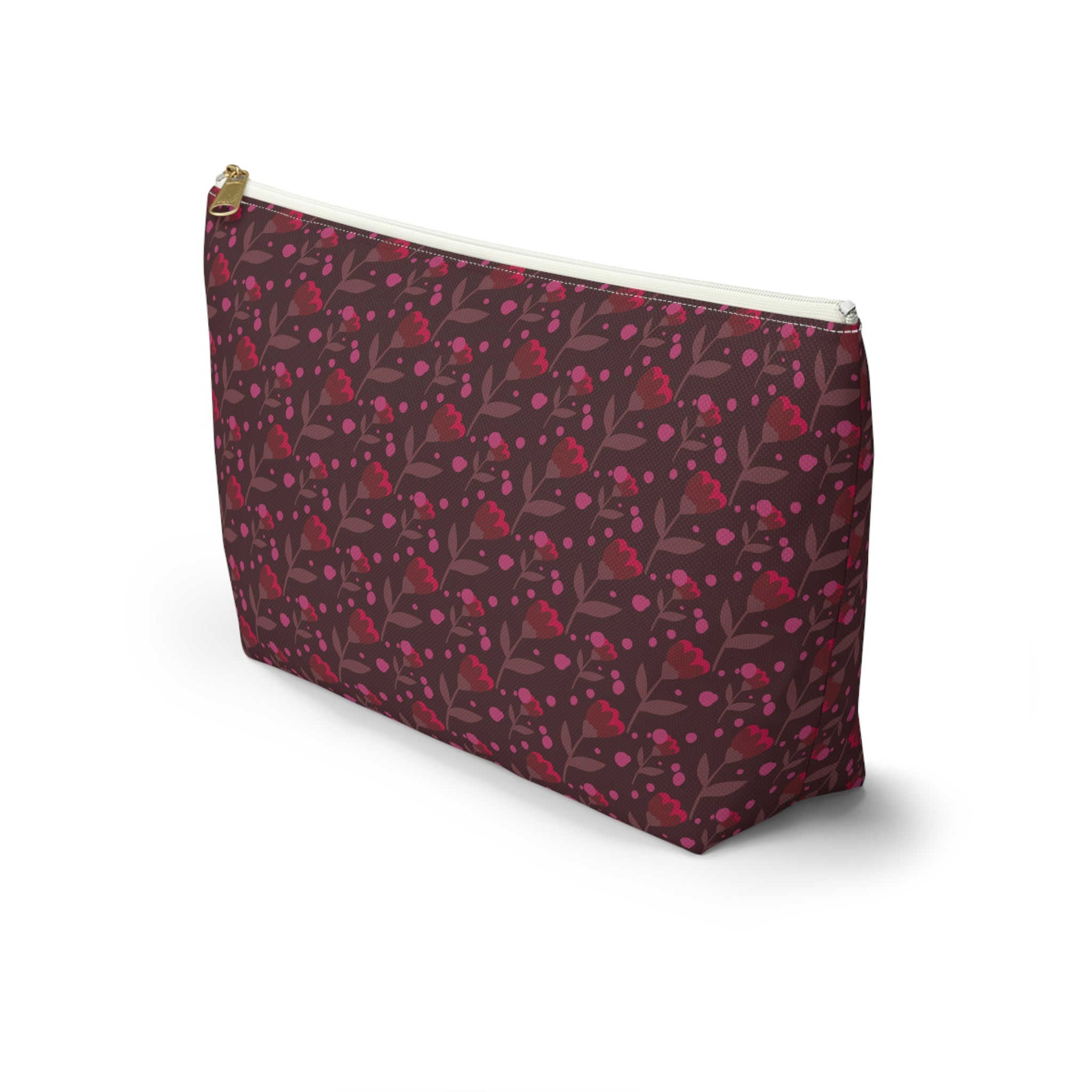 Flying Red Roses Cosmetic Bag