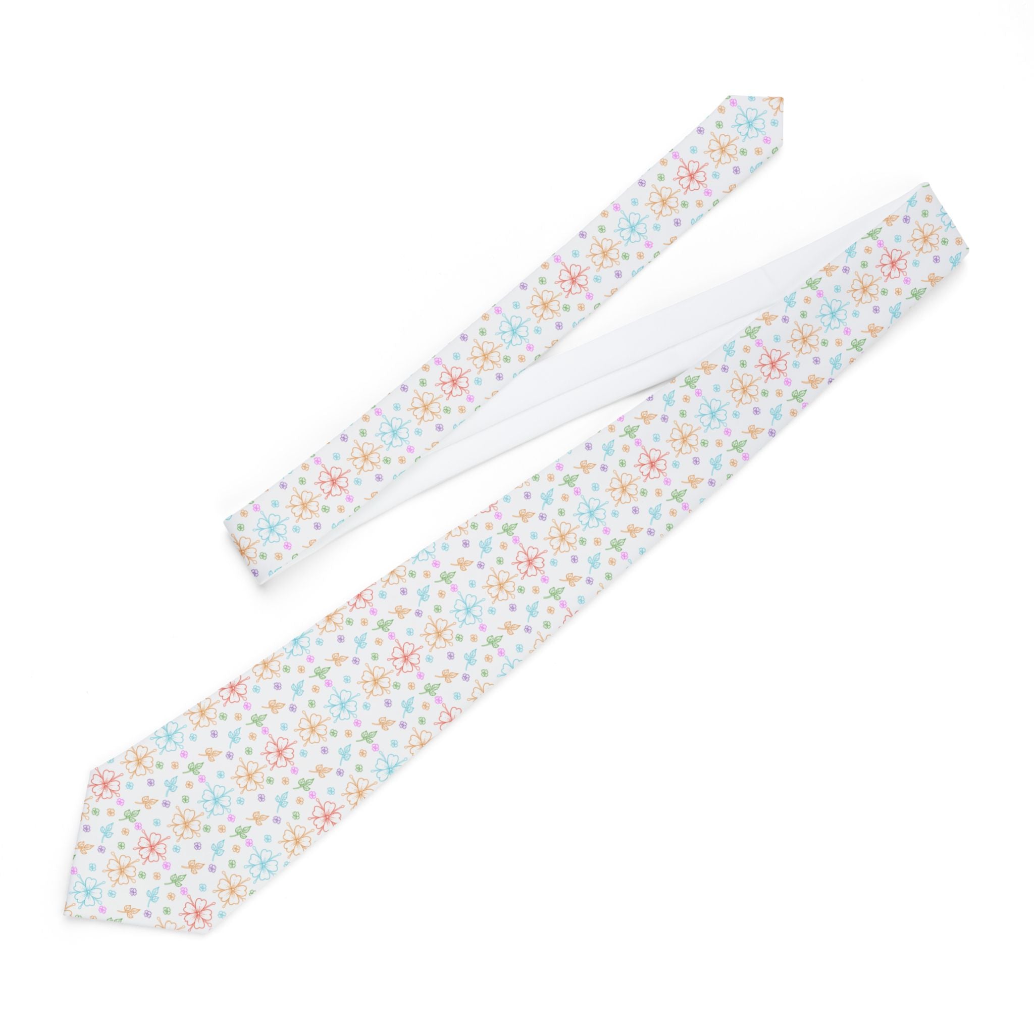 Orchid Outlines Mens Necktie