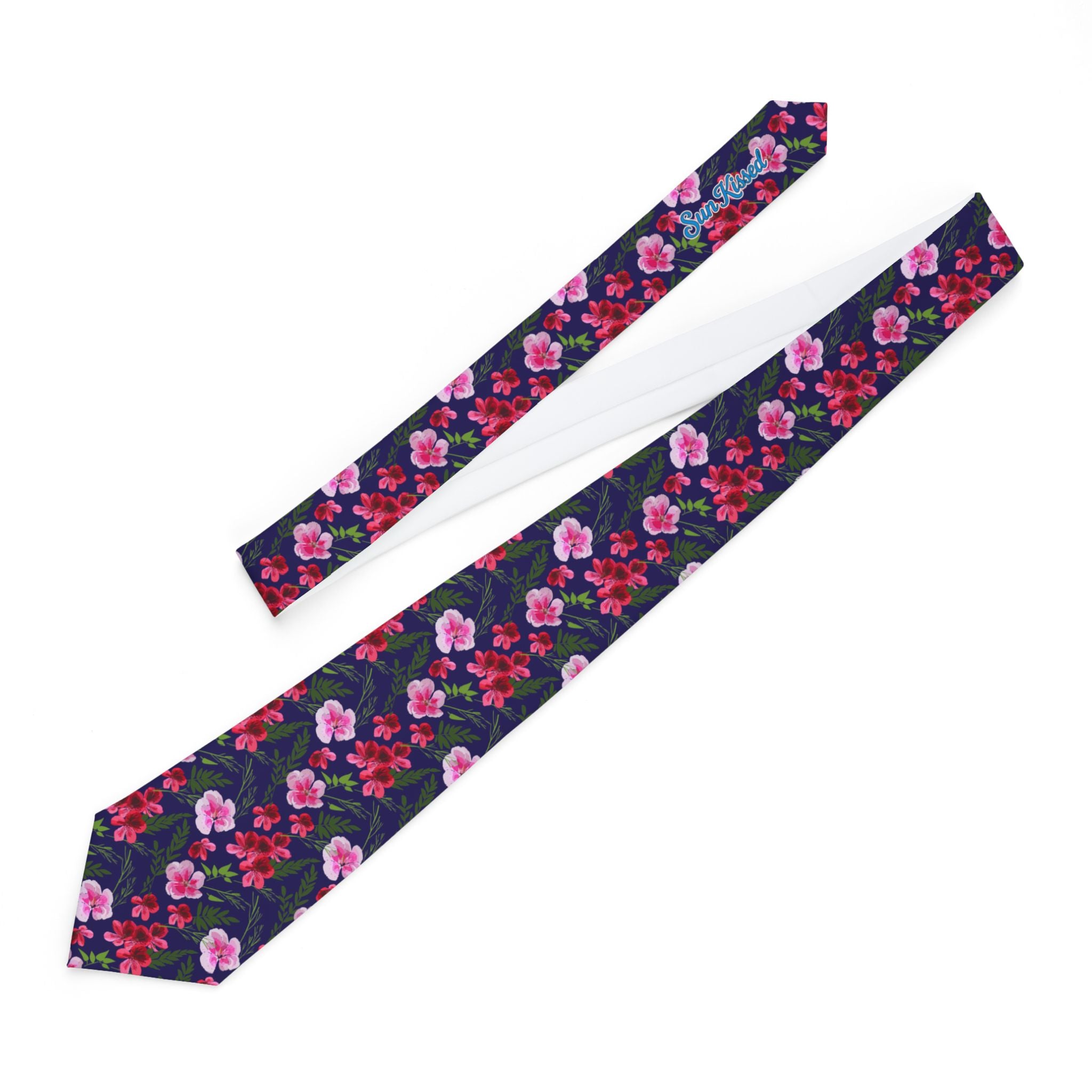 Painted Floral Arrangement Mens Necktie