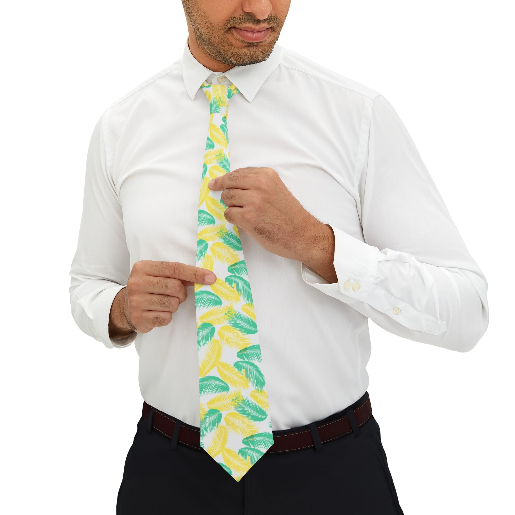 Hurricane Palm Prawns Mens Necktie