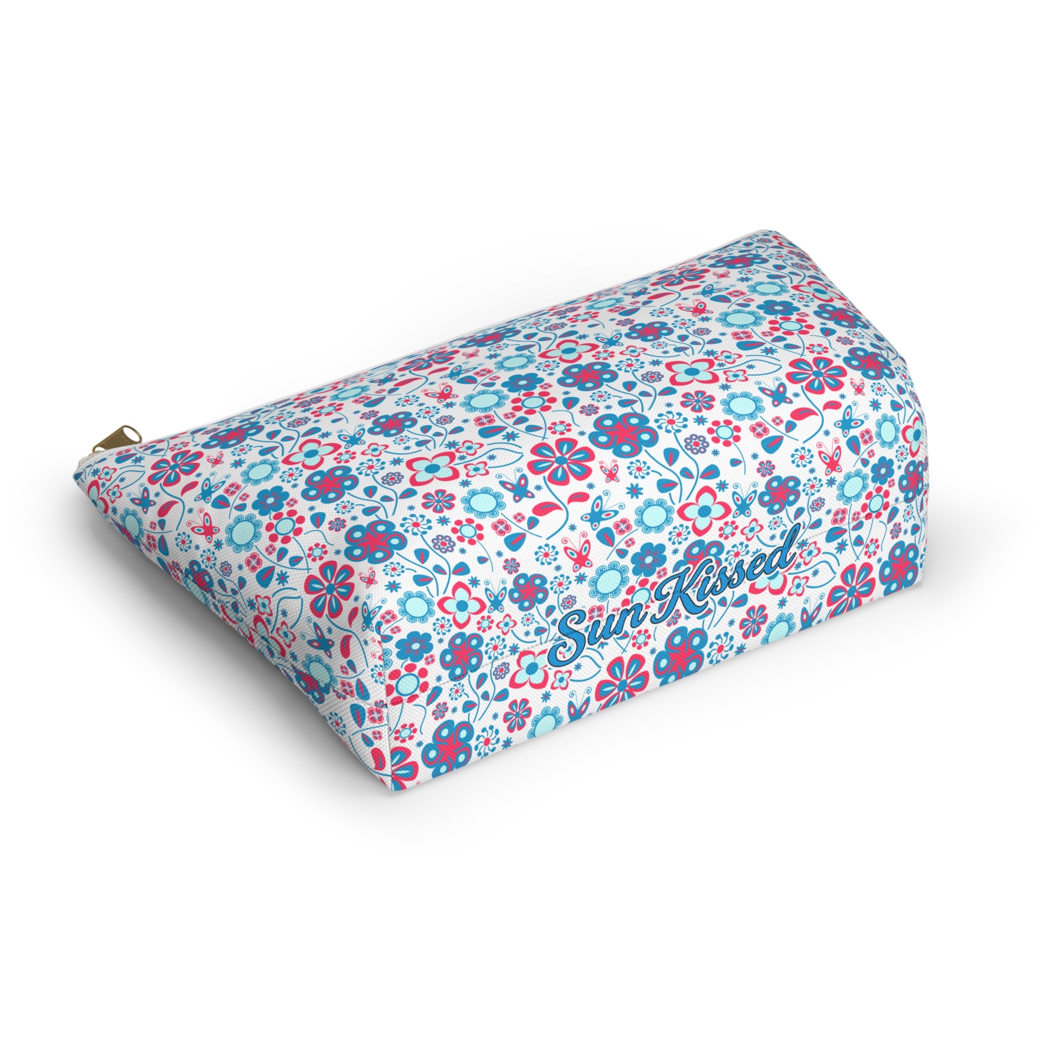 Abstract Pastel Flora Cosmetic Bag