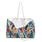 Tropical Beach Flowers Weekender Bag