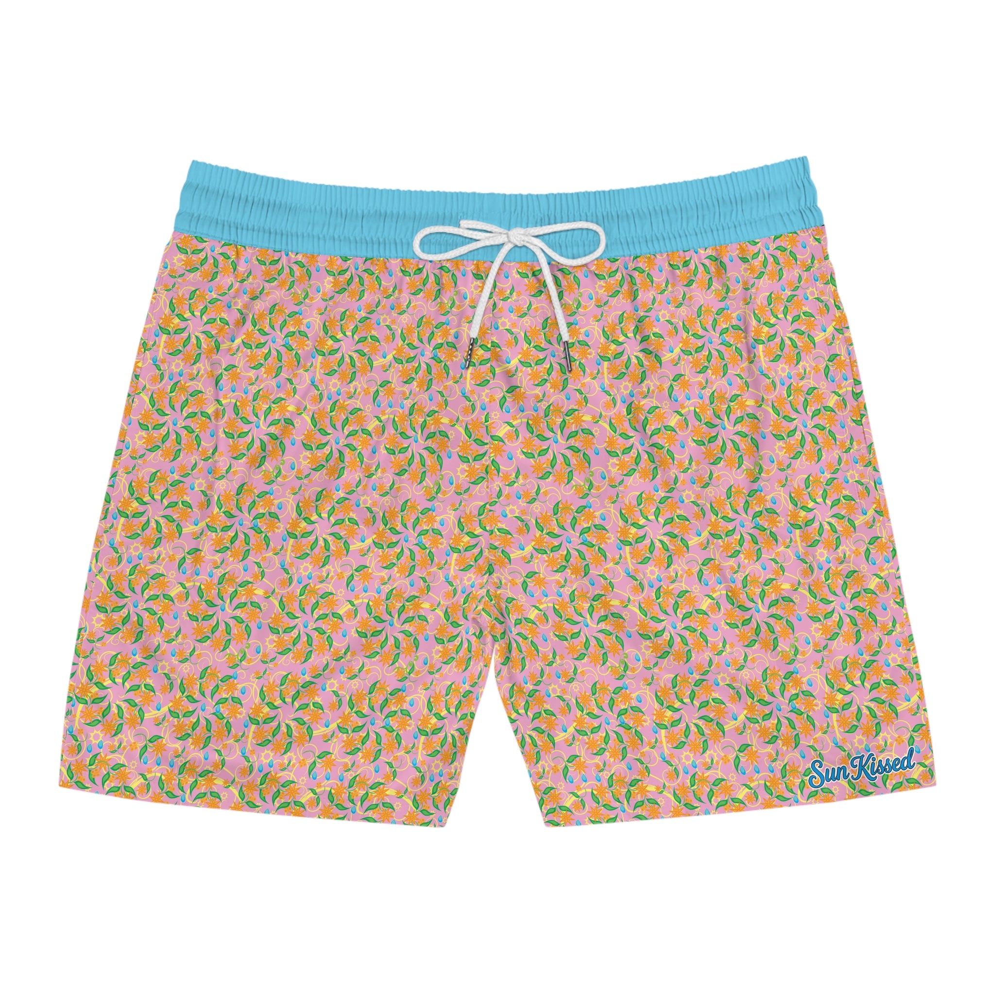 Blooming Floral Pinwheels Swim Trunks