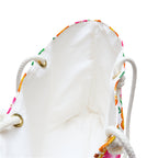 Tropical Gardens on White Weekender Bag