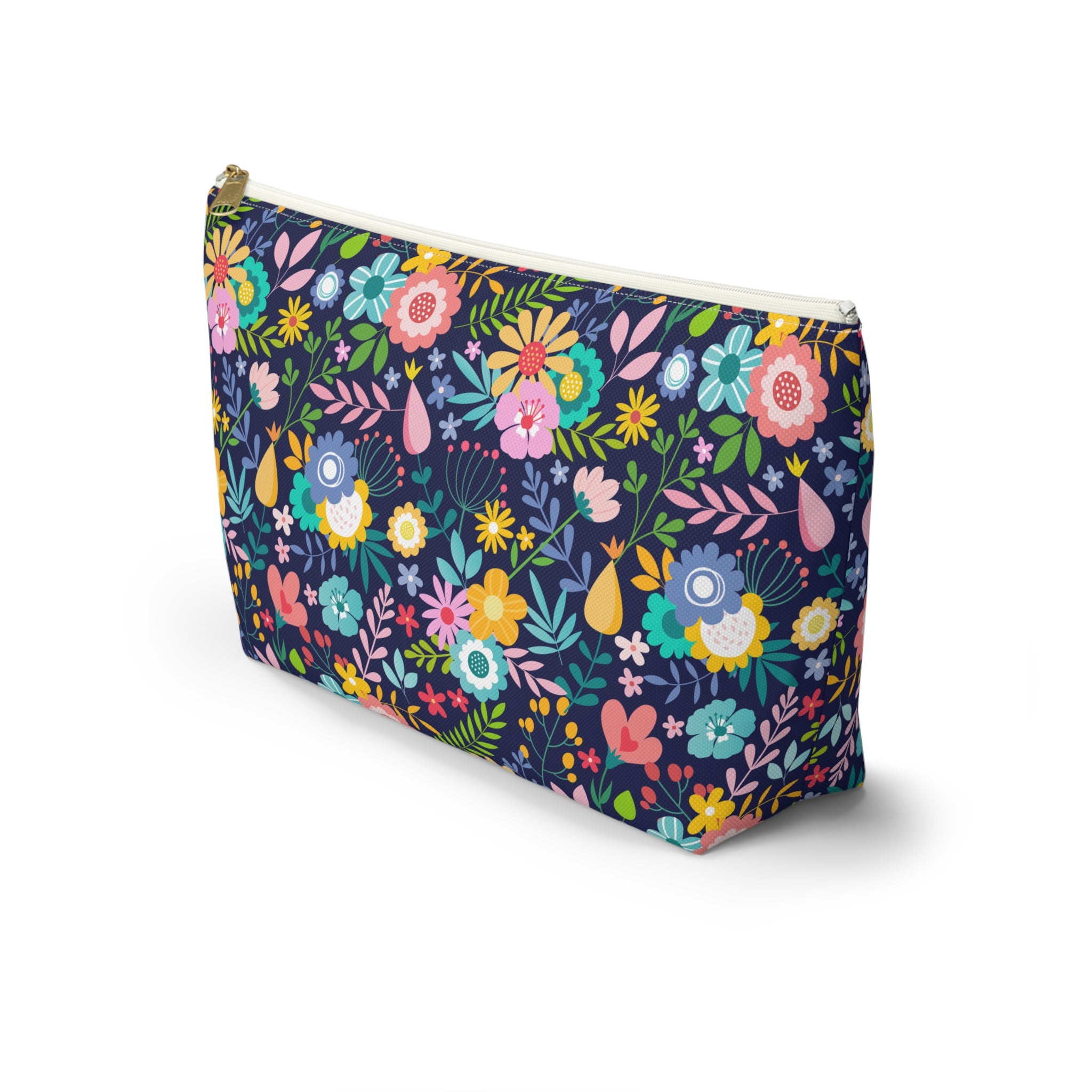 Floral Night Bouquet Cosmetic Bag