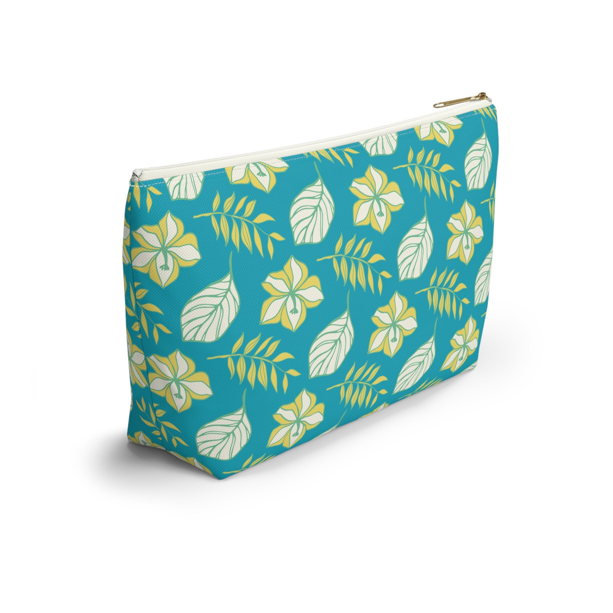 Tropical Island Leaves Cosmetic Bag