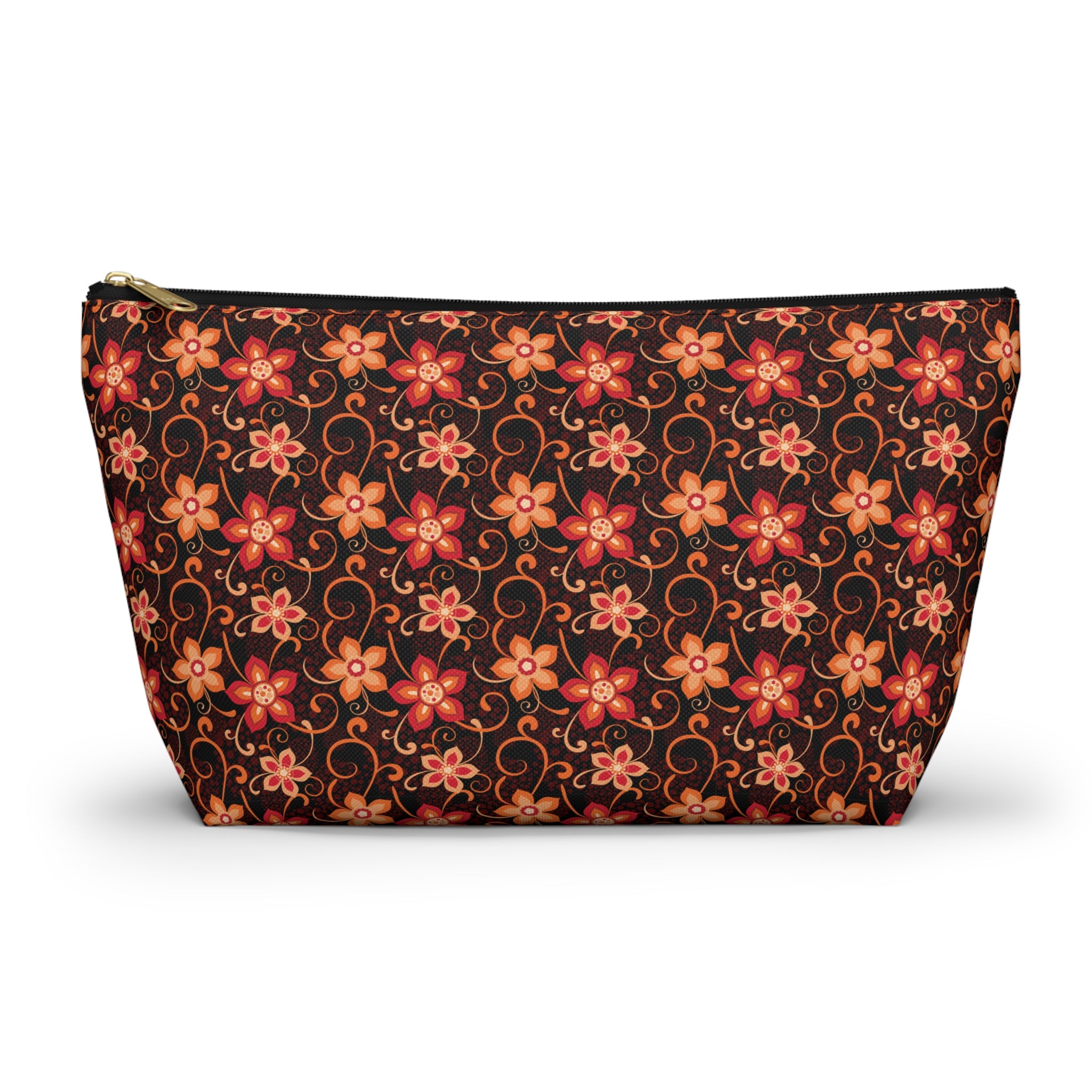 Orange Sunset Botanicals Cosmetic Bag