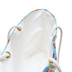 Aqua Flowered Sky Weekender Bag