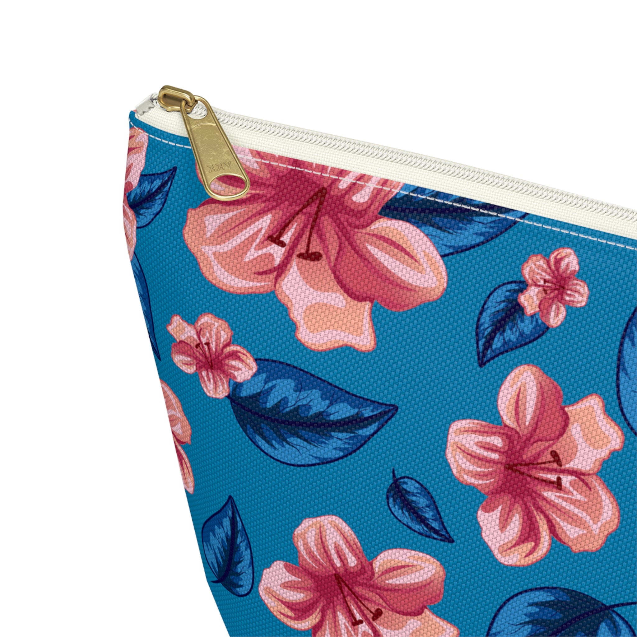 Pink Watercolor Blooms Cosmetic Bag