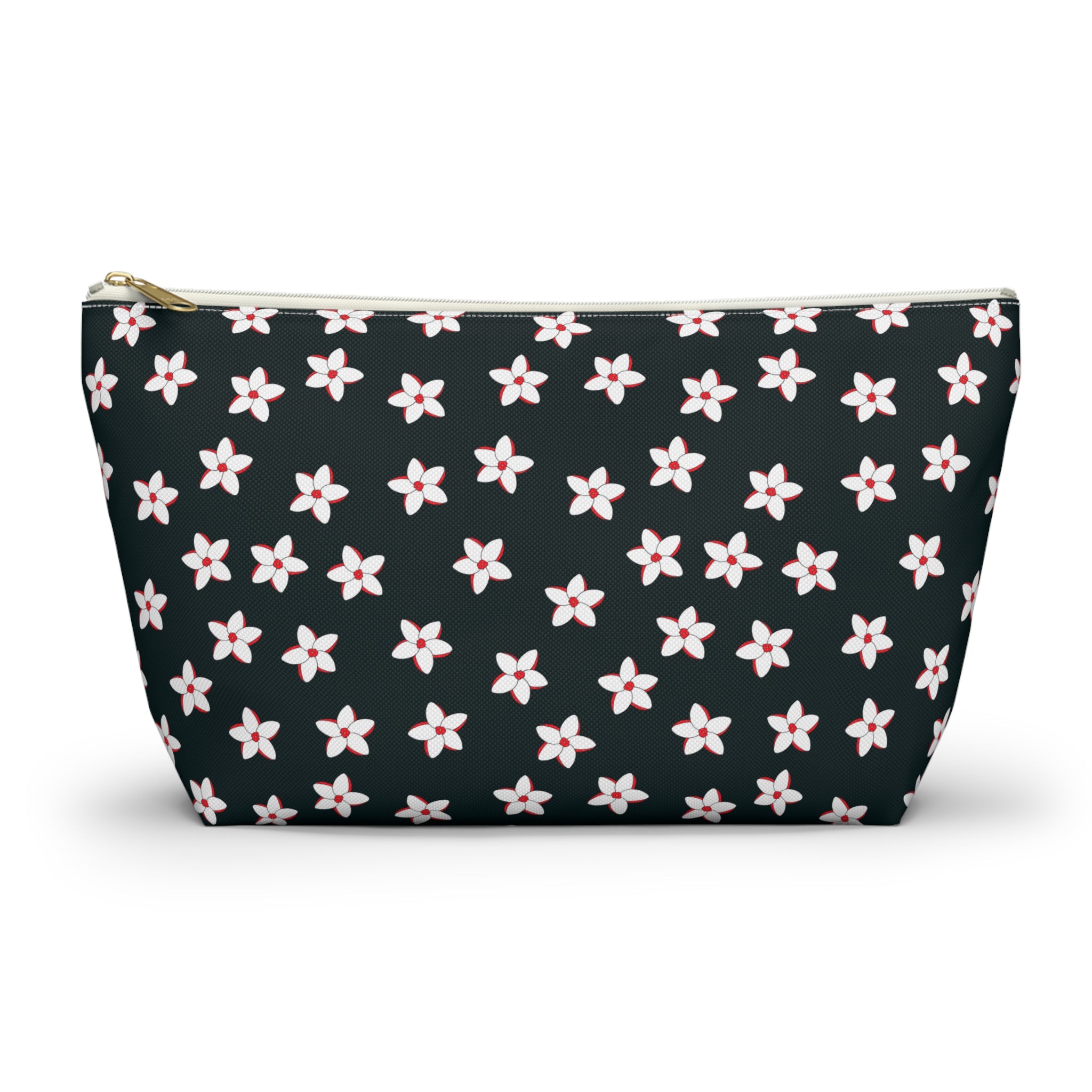 Flowering Daisies Floral Cosmetic Bag